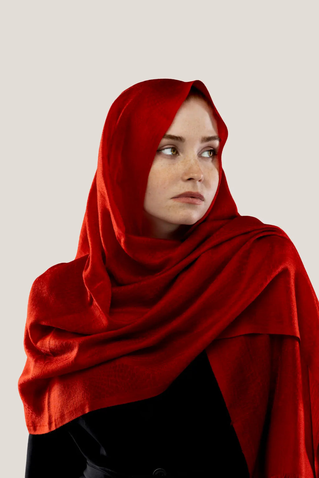 Aftab Kırmızı Kaşmir Şal