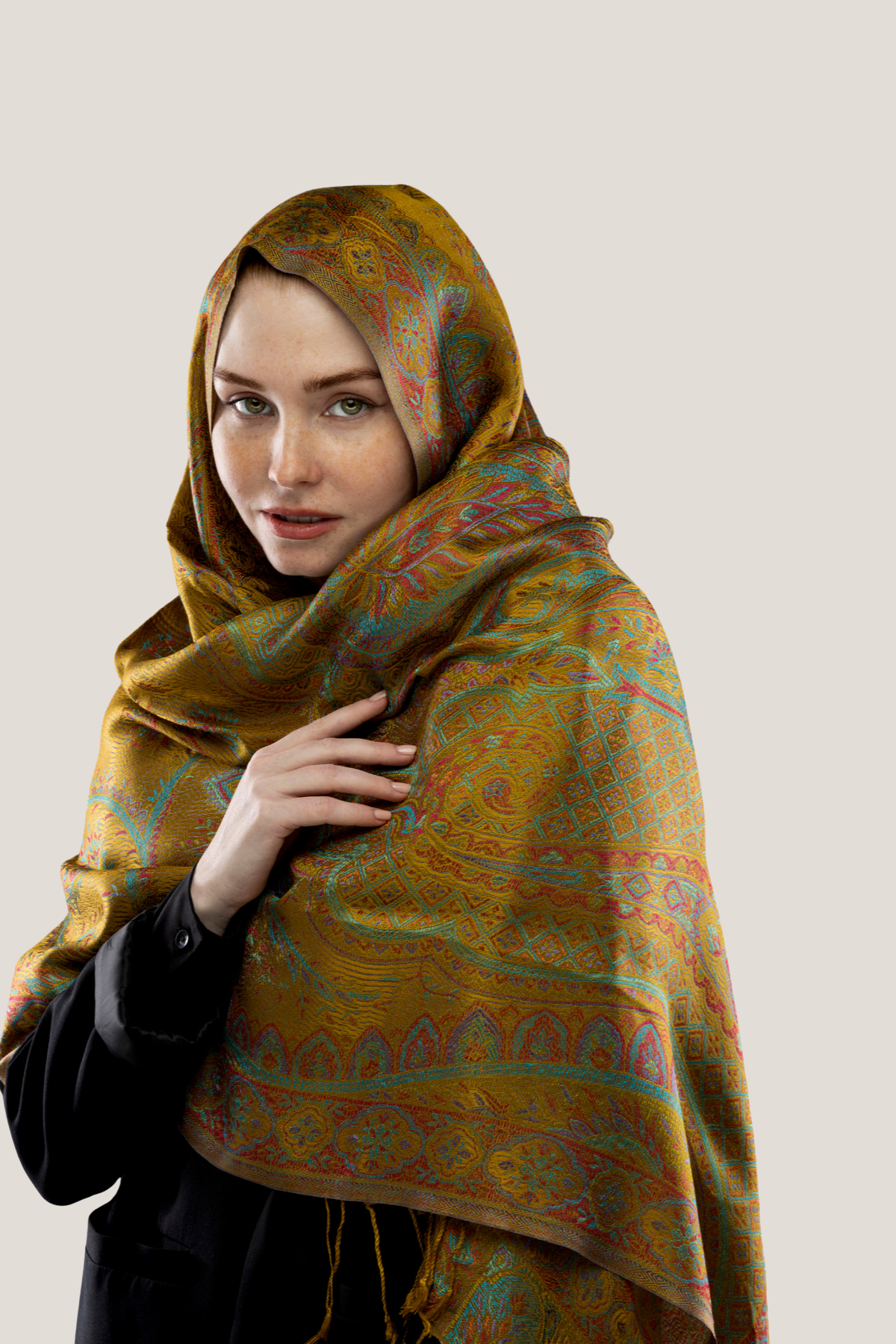 Miele Hardal İpek Şal
