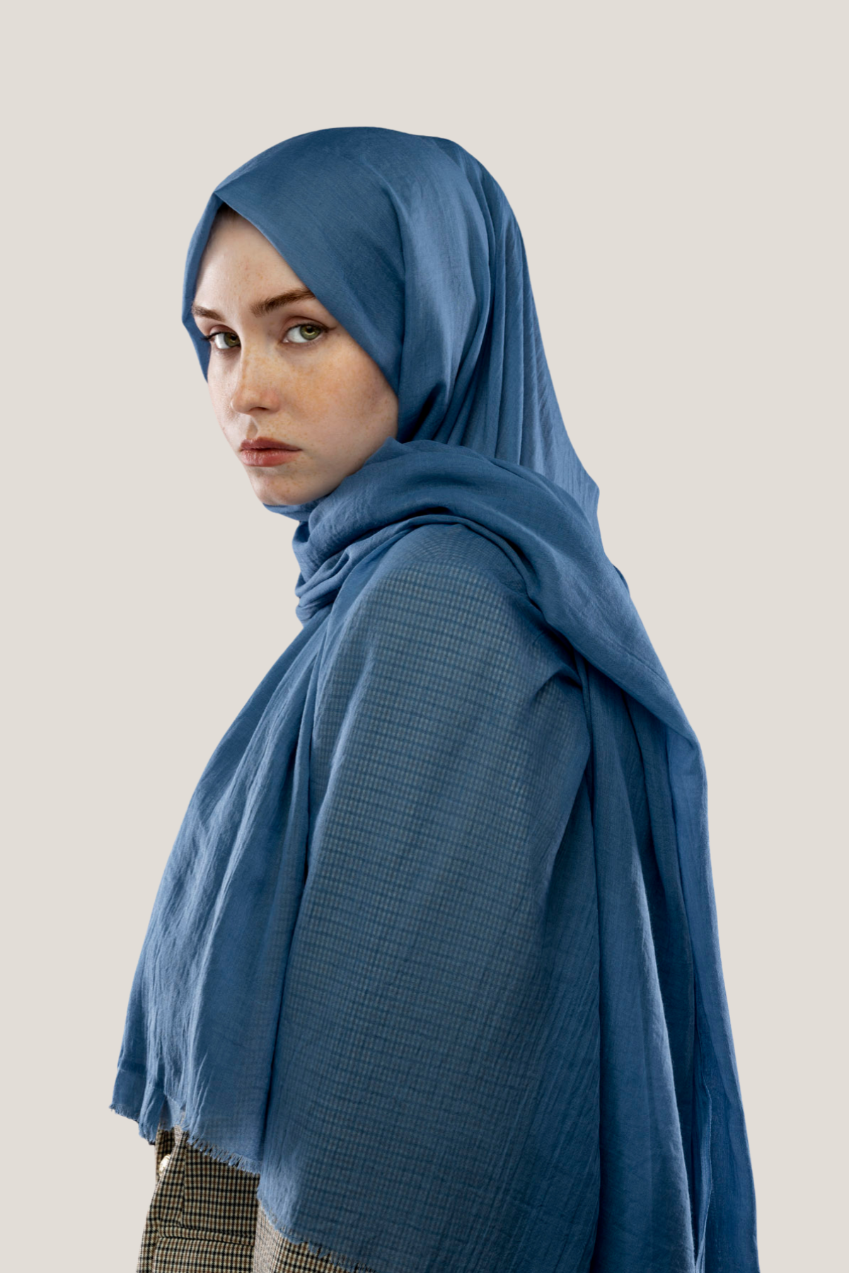 Pamuk Şal Granit Mavi