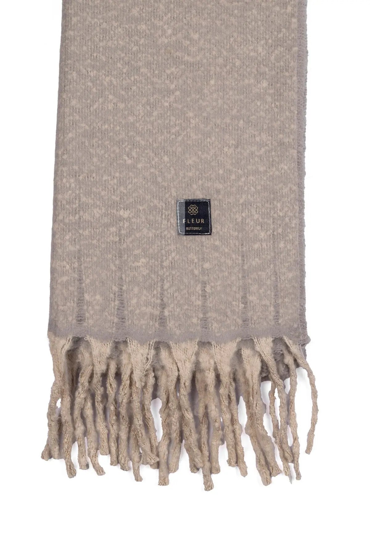 Buklet Atkı Açık Gri