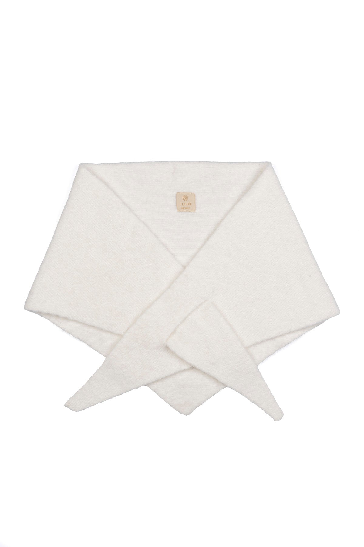 Le Prisme Blanc — Yün Üçgen Atkı Beyaz