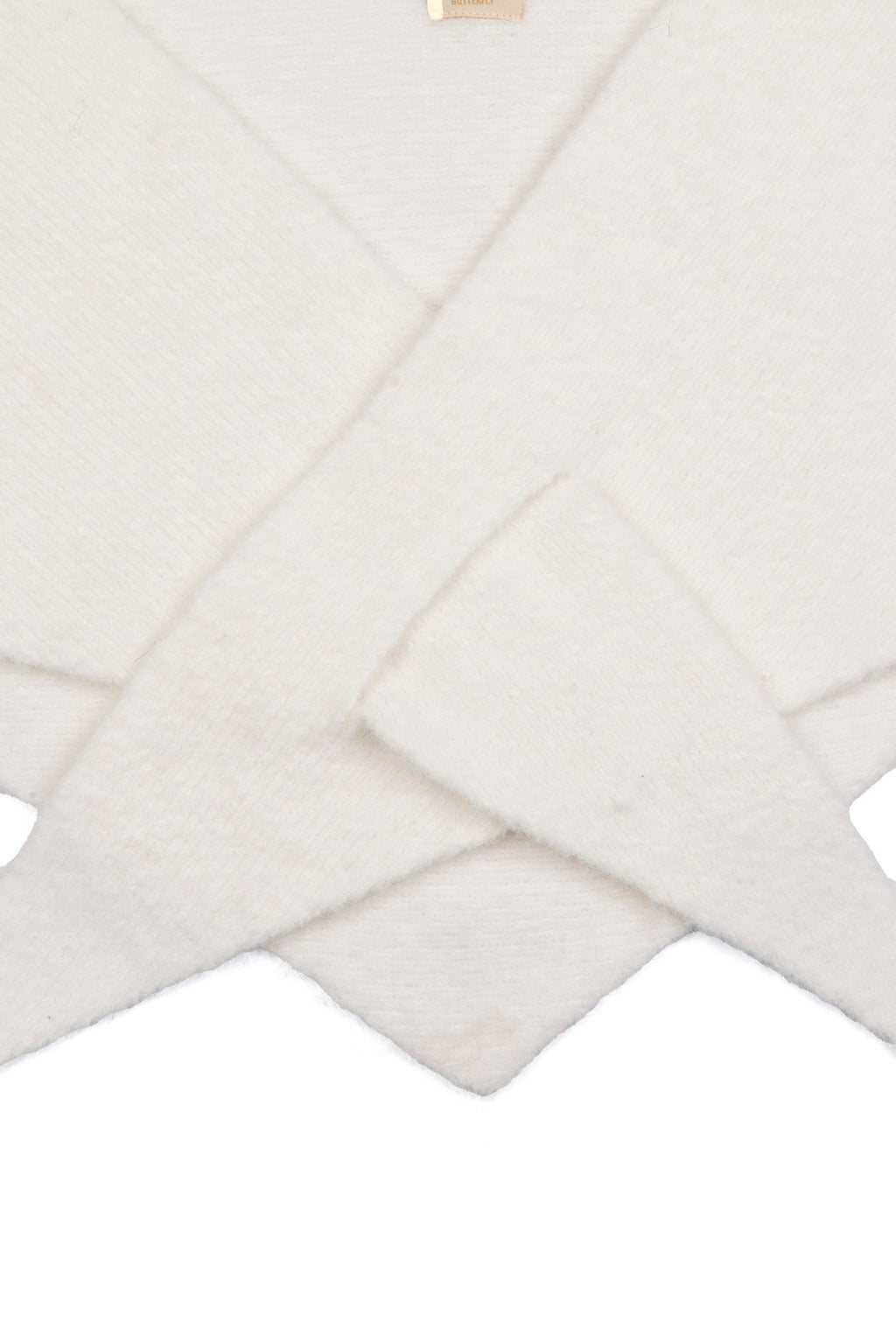 Le Prisme Blanc — Yün Üçgen Atkı Beyaz