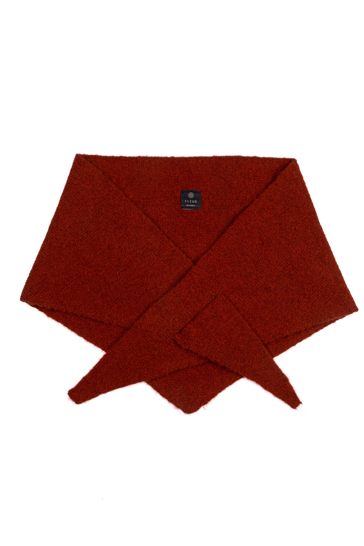 Le Prisme Terre — Yün Üçgen Atkı Kiremit