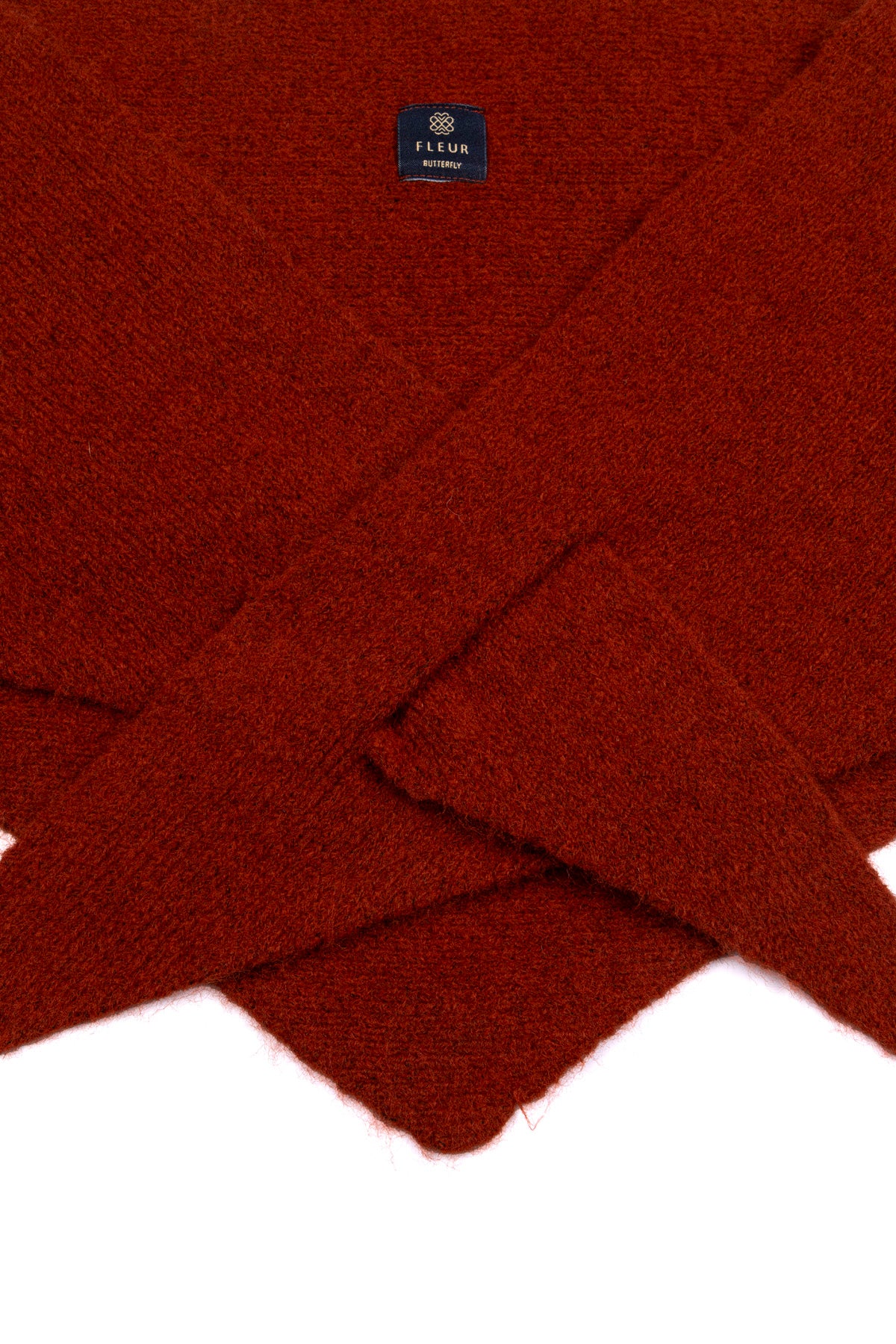 Le Prisme Terre — Yün Üçgen Atkı Kiremit