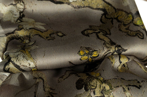 Almonde Bej İpek Vual Şal