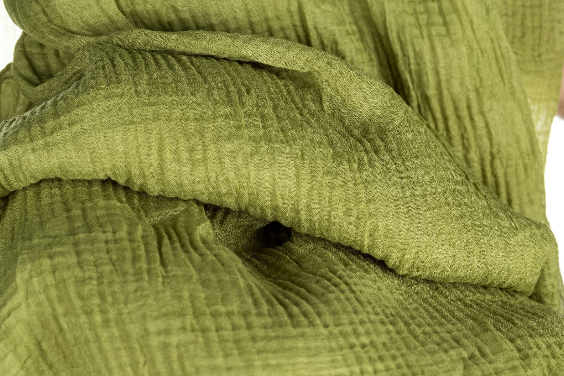 Dama Desen Fıstık Yeşili Müslin Şal