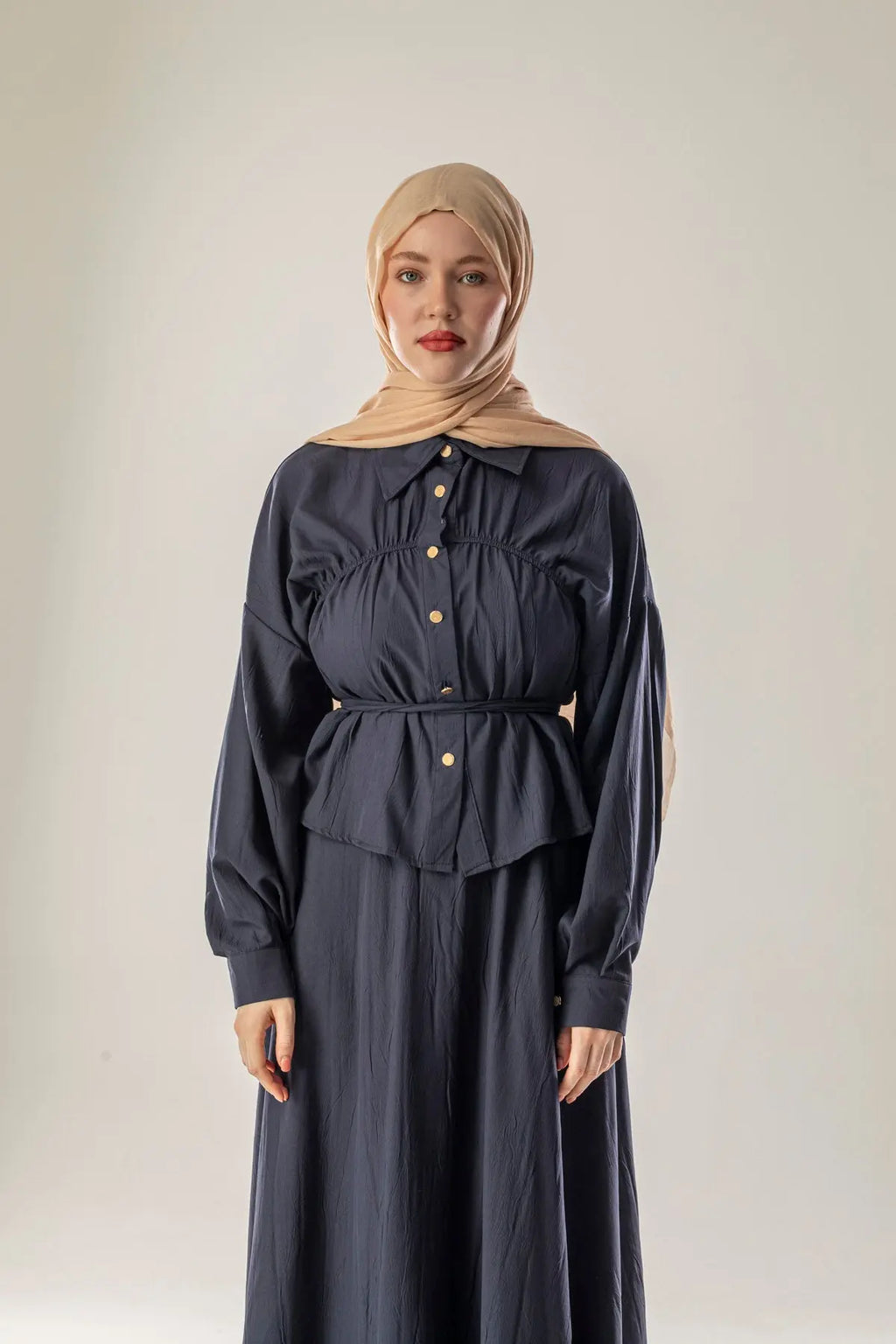 Pamuk Şal Latte Fleur