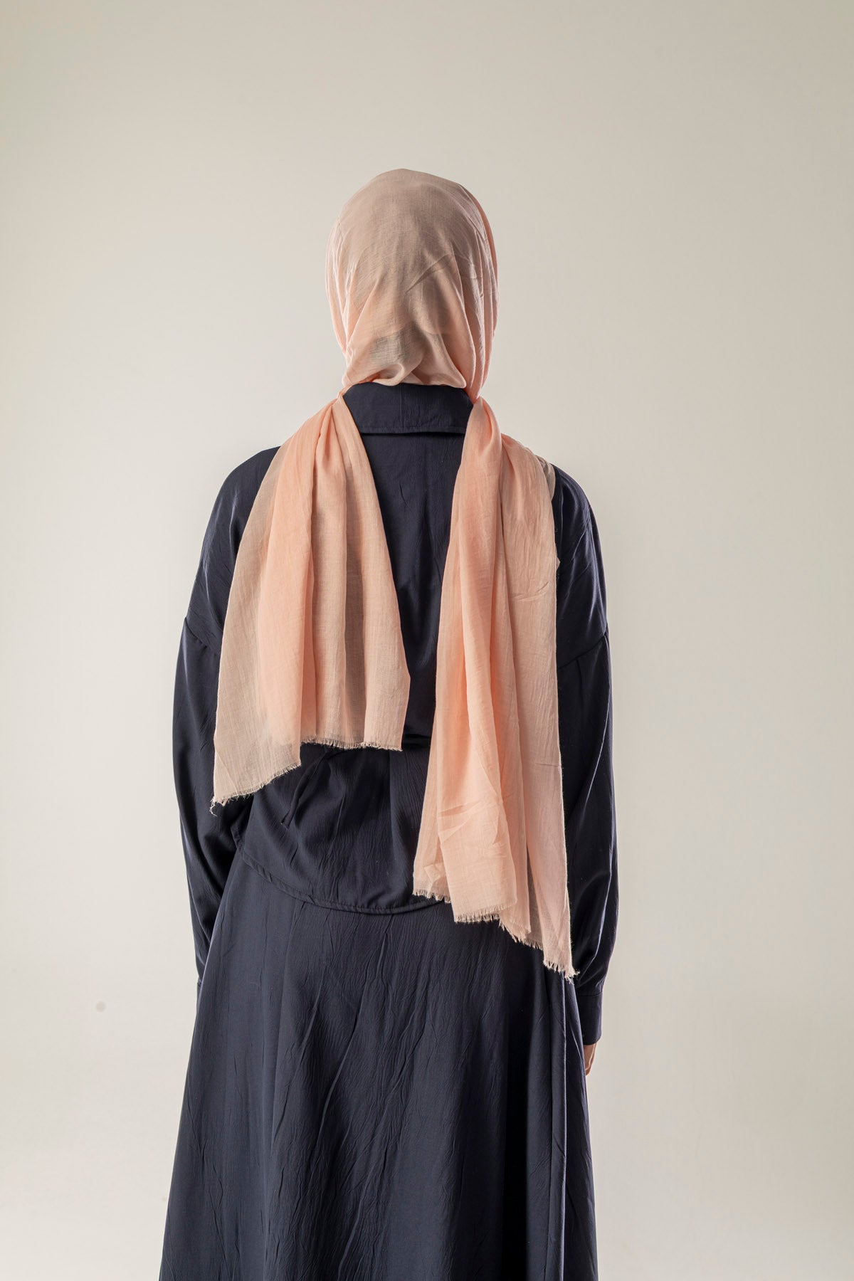 Pamuk Şal Pas Açık Somon