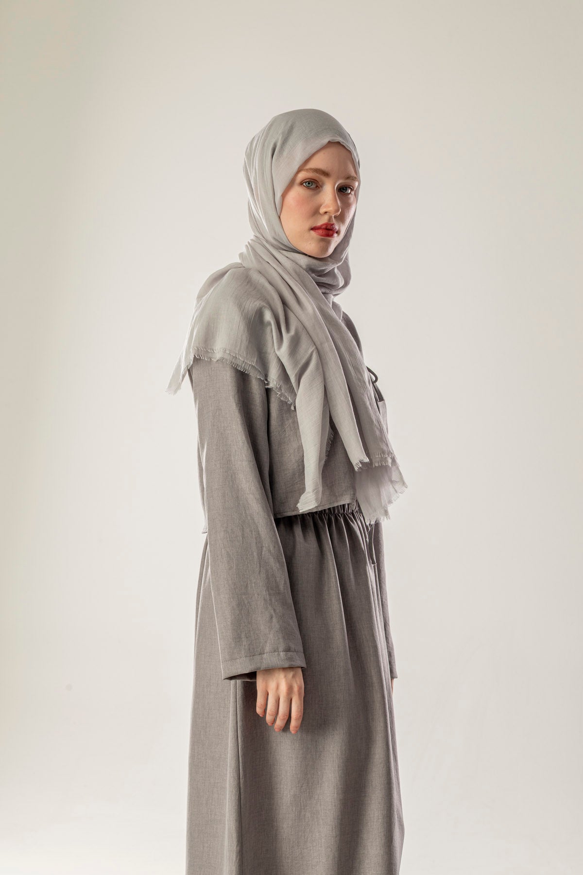 Pamuk Şal Açık Gri