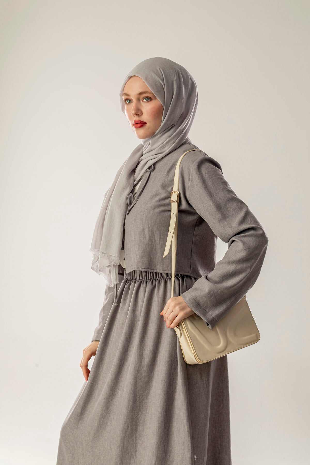 Pamuk Şal Açık Gri