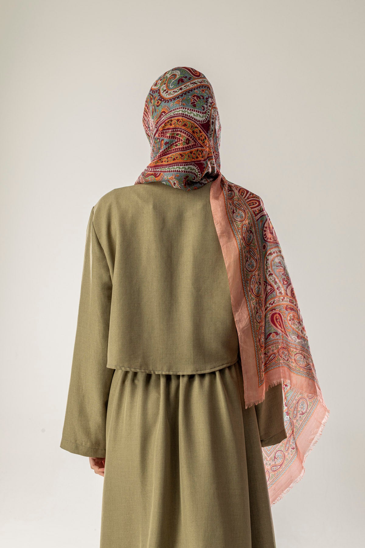 Clayrose Etnik Desenli Hint İpek Şal