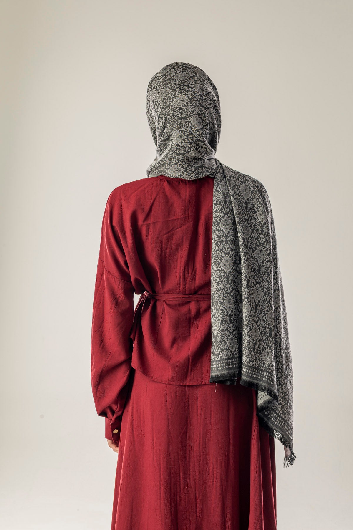 Twilight Stone Desenli Dokuma Pamuk Şal