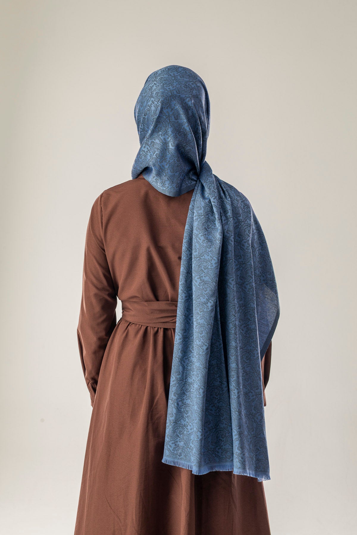 Stillwater Desenli Dokuma Pamuk Şal