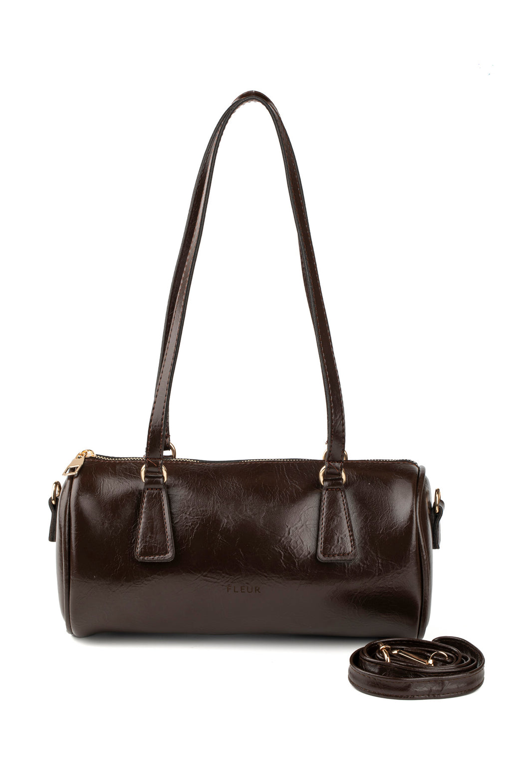 Barrel Silindir Çanta Acı Kahve