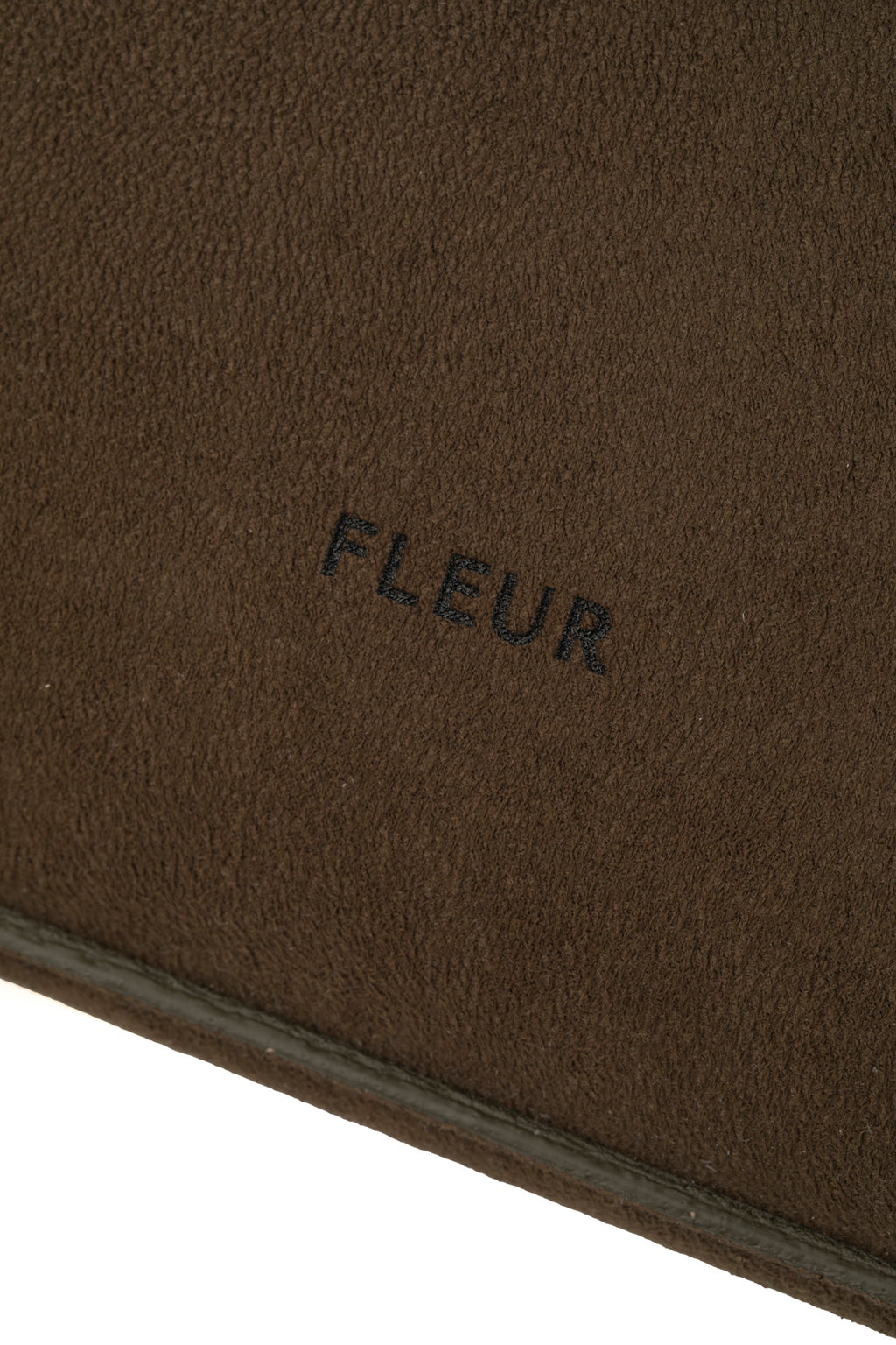 Twist Süet Dokulu Çanta Haki