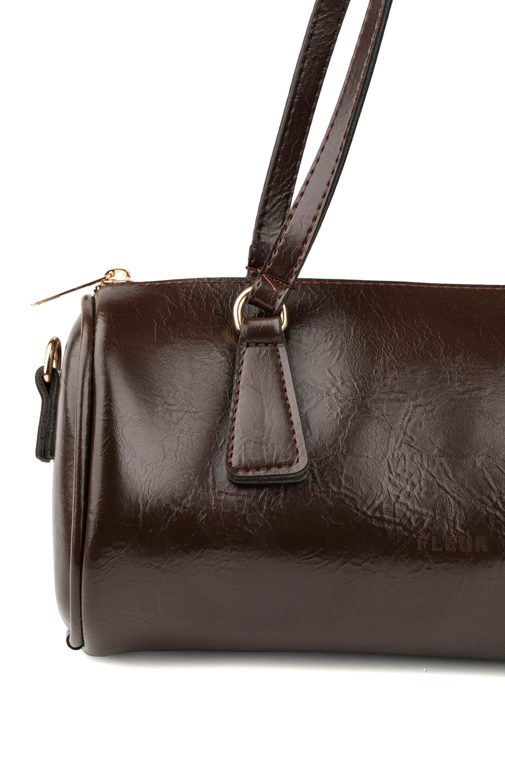 Barrel Silindir Çanta Acı Kahve